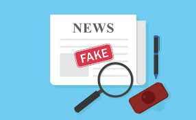 A imagem representa não a fake news